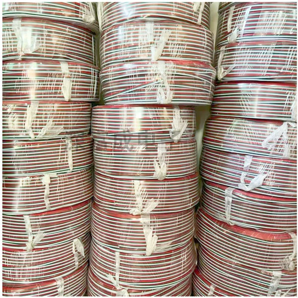 3 core white green and red