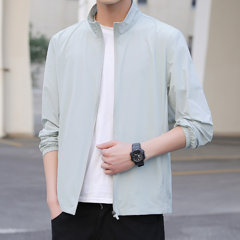 Summer Light Skin Clothing for Men Upf50+ Anti-Uv Ice Silk Breathable Outdoor Leisure Cycling Fishing Sun Protection Clothing