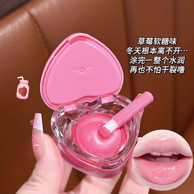 LUCKGO amor brillante máscara labial bicolor hidratación hidratación para evitar agrietamiento seco joven otoño invierno lápiz labial transfronterizo