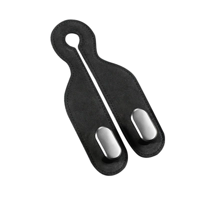 Cross-Border New Car Hook Car Seat Back Mobile Phone Holder Storage Double Hook Alcantara Car Supplies (Car hanging) - black-9002