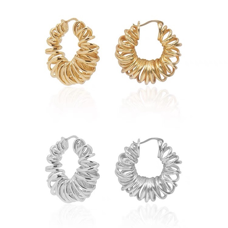 Summer niche fashion simple woven earringspicture9