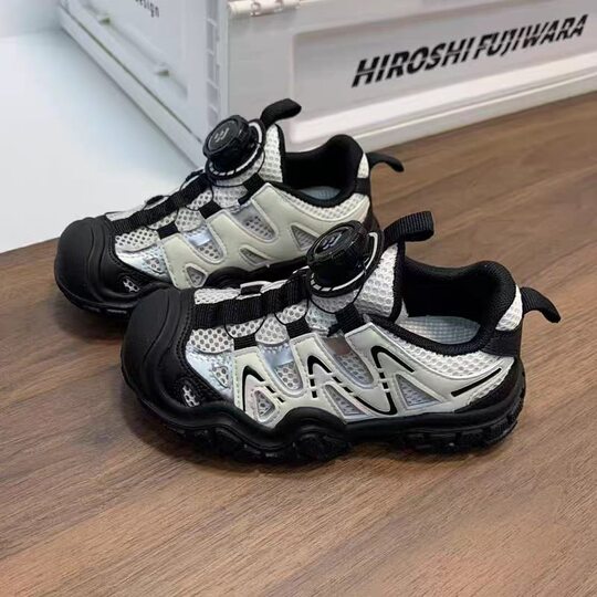 Boys' sneaker 2025 Summer New Children's Single Mesh Breathable Torre Shoes Non-slip Soft Sole Girls' Casual Shoes