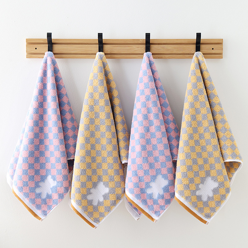 Cotton Towel Household Hand Wipe Face Wipe Cotton Face Towel Soft Absorbent Hair-free Towel for Men and Women