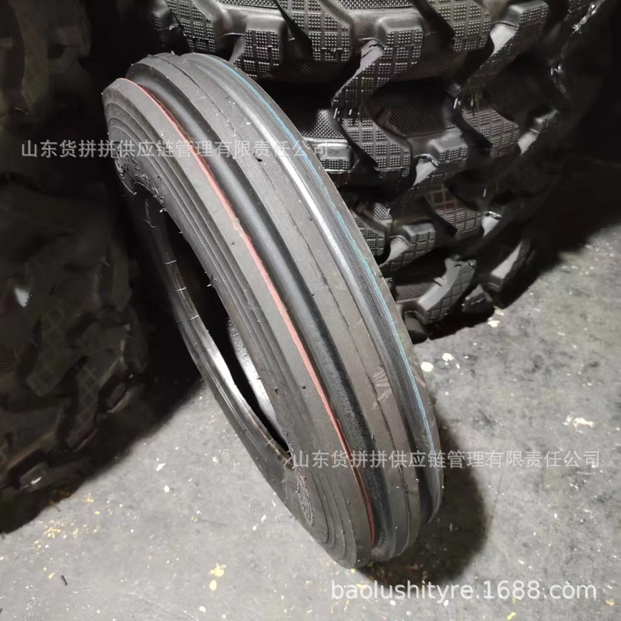 4.00-12 农用车导向轮胎 双沟花纹