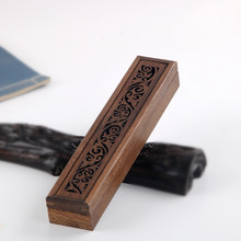 ♔鸡翅实木质镂空檀香盒子室内卧香炉焚香炉家用盘线熏香盒香道佛