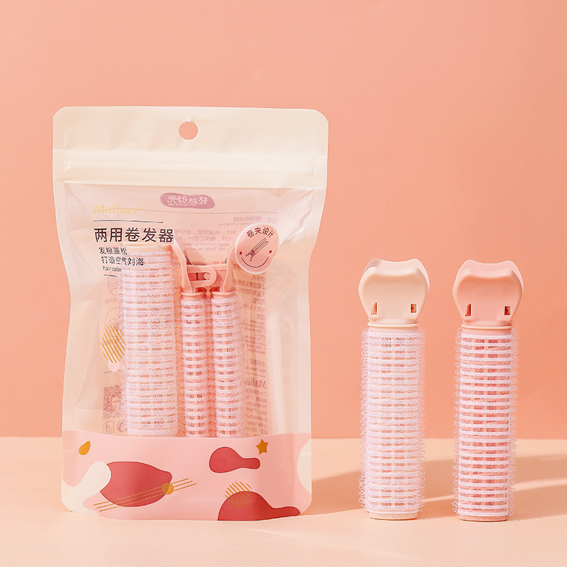 Marian empalmado aire de ocho palabras flequillo rizador de pelo plástico que forma artefacto de fijación mullido rizador de pelo autoadhesivo