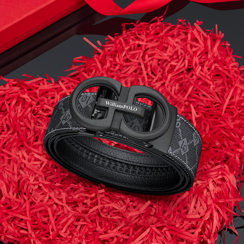 El emperador Paul cinturón para hombres de alta calidad cinturón de PVC aleación para hombres de negocios hebilla automática cinturón de moda para hombres de Guangzhou