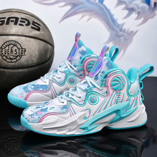 Flagship Store Summer Basketball Shoes Cushioning and Ringing Youth Practical Game Shoes Non-Slip Wear-Resistant Breathable Sports Shoes