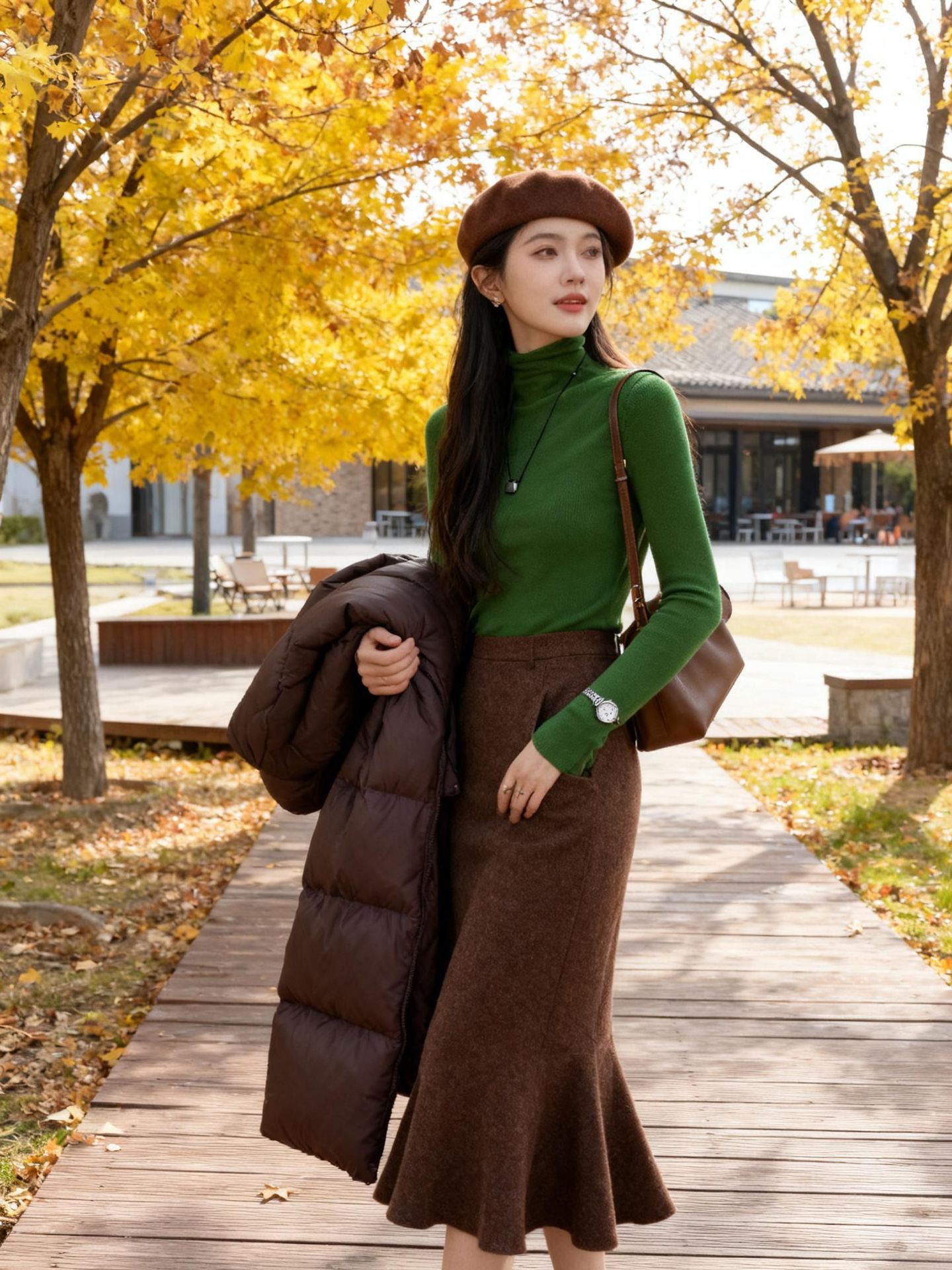 草绿（堆堆领）