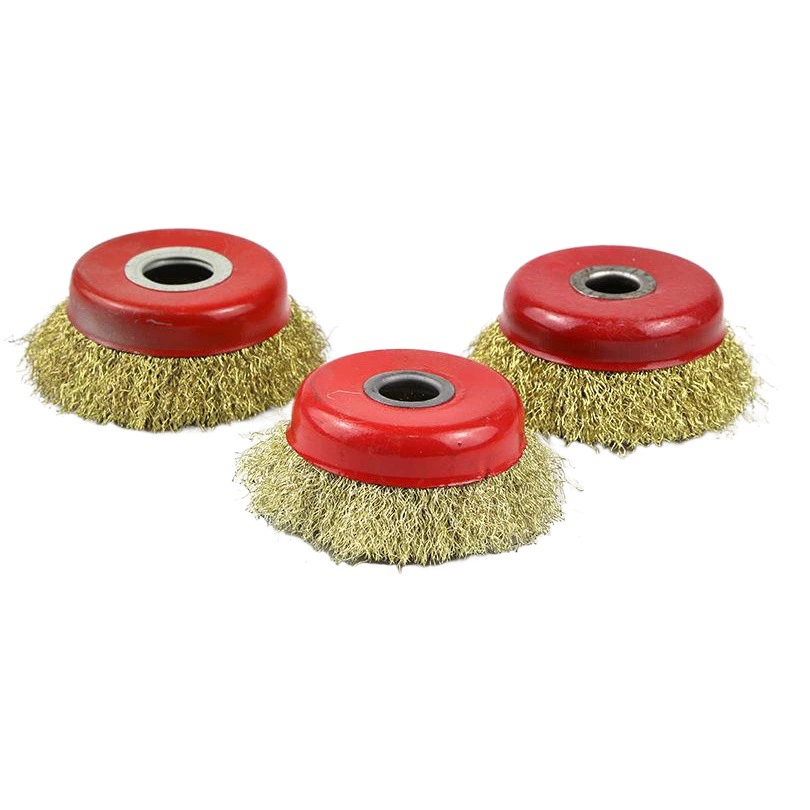 Прямые поставки с фабрики оптом проволочное колесо чашечного типа для полировки угловой шлифовальной машины Удаление ржавчины проволочное колесо чашечного типа щетка проволочная щетка