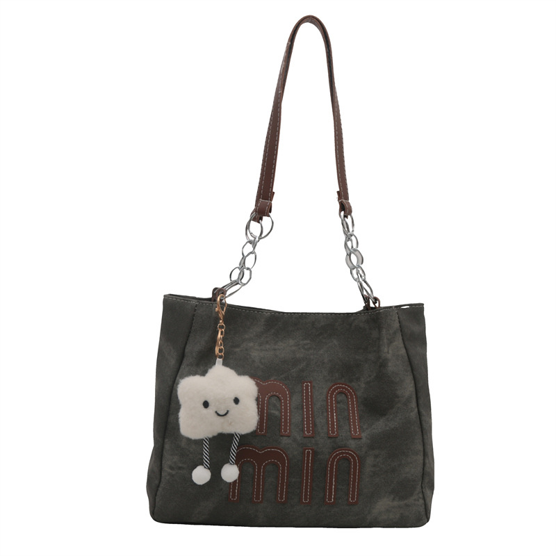 Bolso de otoño de mujer de gran capacidad de transporte 2024 nuevo bolso de hombro de moda nicho de alto nivel bolso de brazo