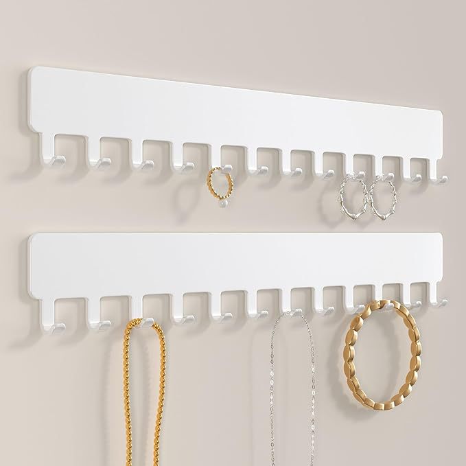 Wall Key Hook, Punch-Free Necklace Rack, Hanging Storage Device, Self-Adhesive Wall-Mounted, Suitable for Hanging Necklaces and Bracelets Wall Key Hook, Punch-Free Necklace Rack, Hanging Storage Device, Self-Adhesive Wall-Mounted, Suitable for Hanging Necklaces and Bracelets
