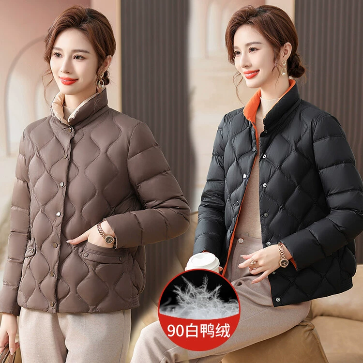 Осенне-зимняя одежда для молодых мам, верхняя одежда, белый жилет на утином пуху больших размеров, жилет темперамента среднего и пожилого возраста, новый женский топ