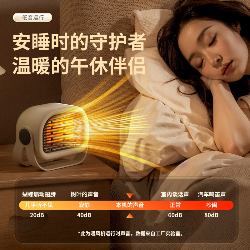Winter Heating Artifact Portable Desktop Heater Mini Fan Heater Household Energy-Saving Electric Heater Small Electric Heater
