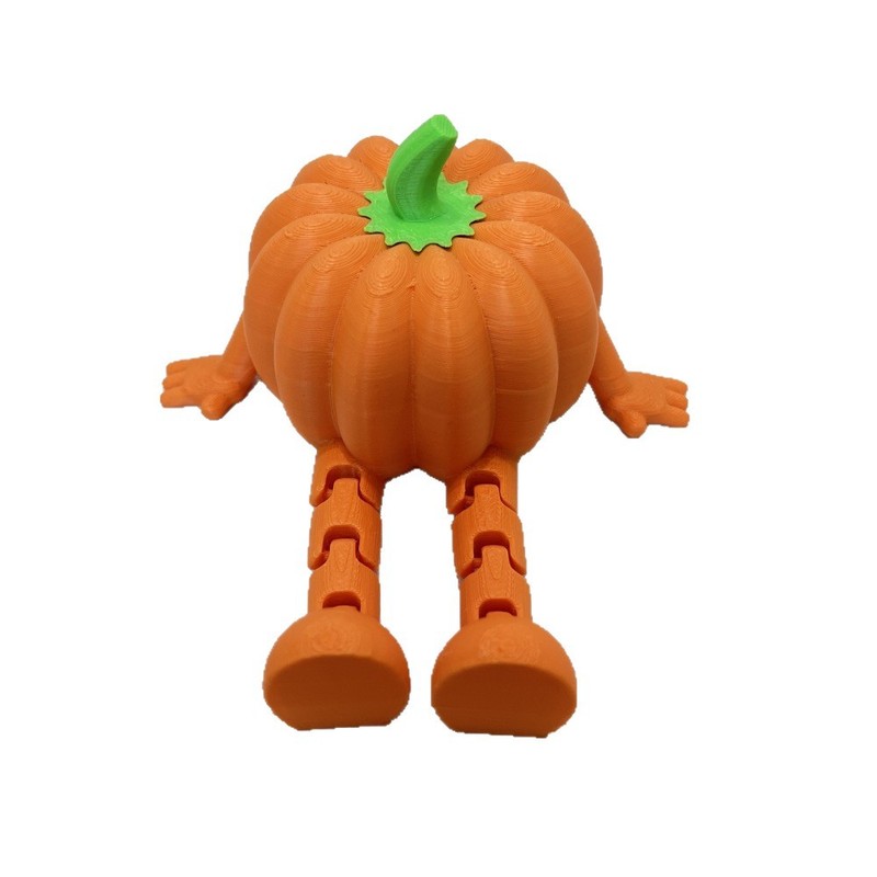 国境を越えた新しい 3D 関節可動座り姿勢カボチャモデルハロウィン装飾ギフト装飾品|undefined