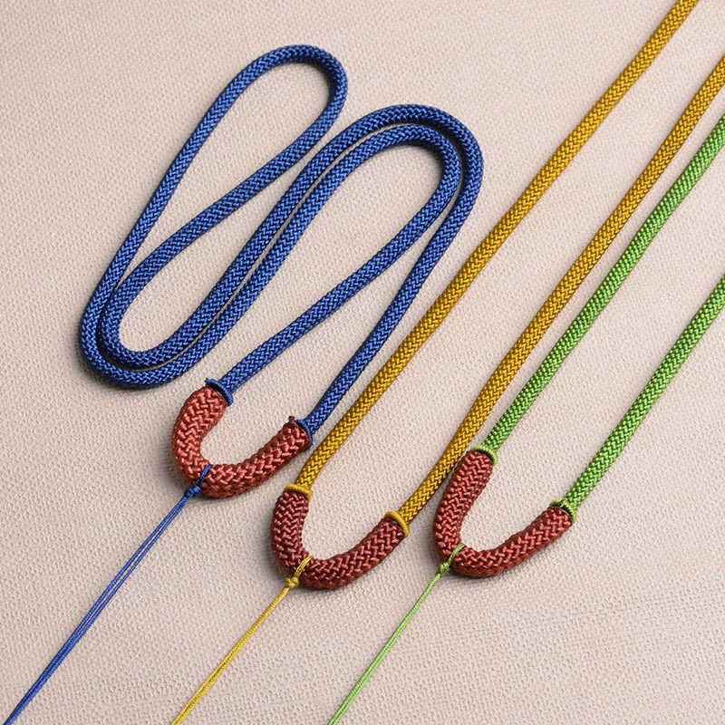 Мужской и женский кулон толщиной 4 мм, кулон из пчелиного воска, цепочка для свитера, круглая веревка, ремешок, прямые продажи с фабрики, многоцветный на выбор