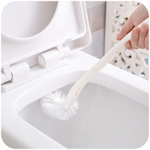 日本長柄馬桶刷軟毛衛生間洗廁刷創意清潔刷套裝坐便刷洗廁所刷子