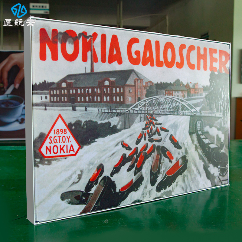 3cm卡布软膜灯箱超薄3分铝合金餐饮服饰门店广告促销海报灯箱批发