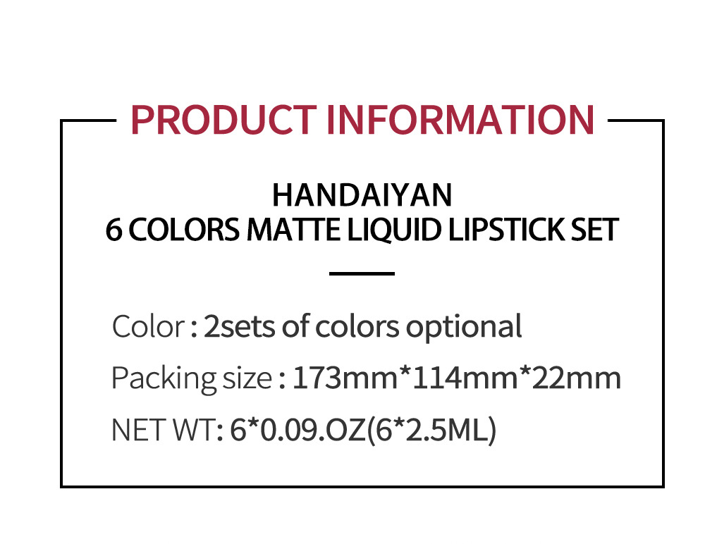 HANDAIYAN Lip Gloss Shades