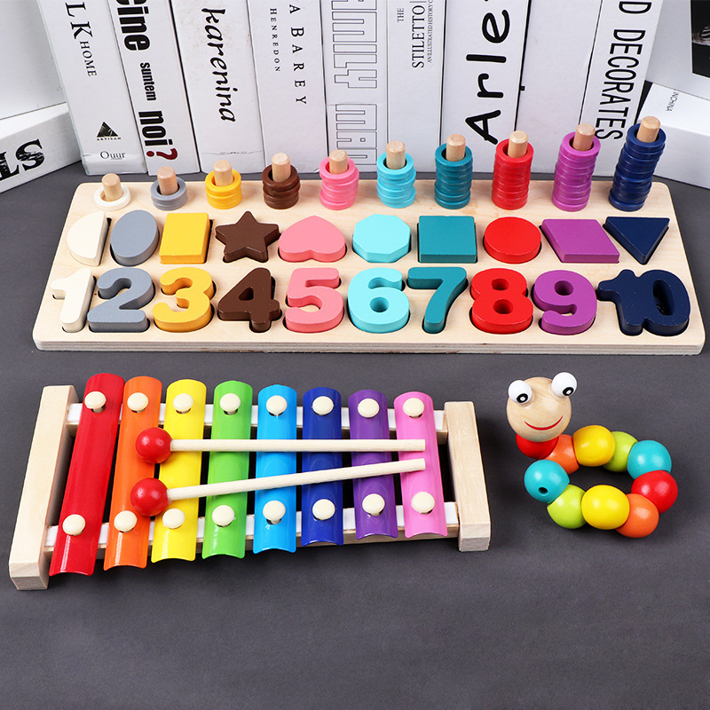 子供の子供の八音の手は小さい木琴の12ヶ月の音楽器の1-2-3歳の赤ちゃんの益智の早教のおもちゃを叩きます。|undefined