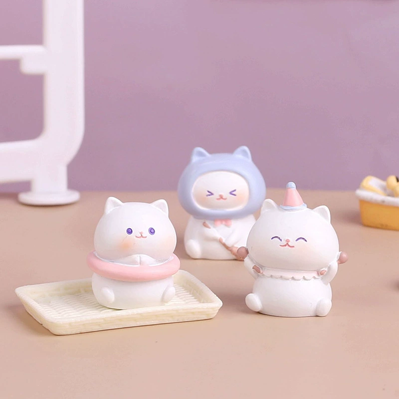 Cute minifigure, small table toy, cat, Birthday gift