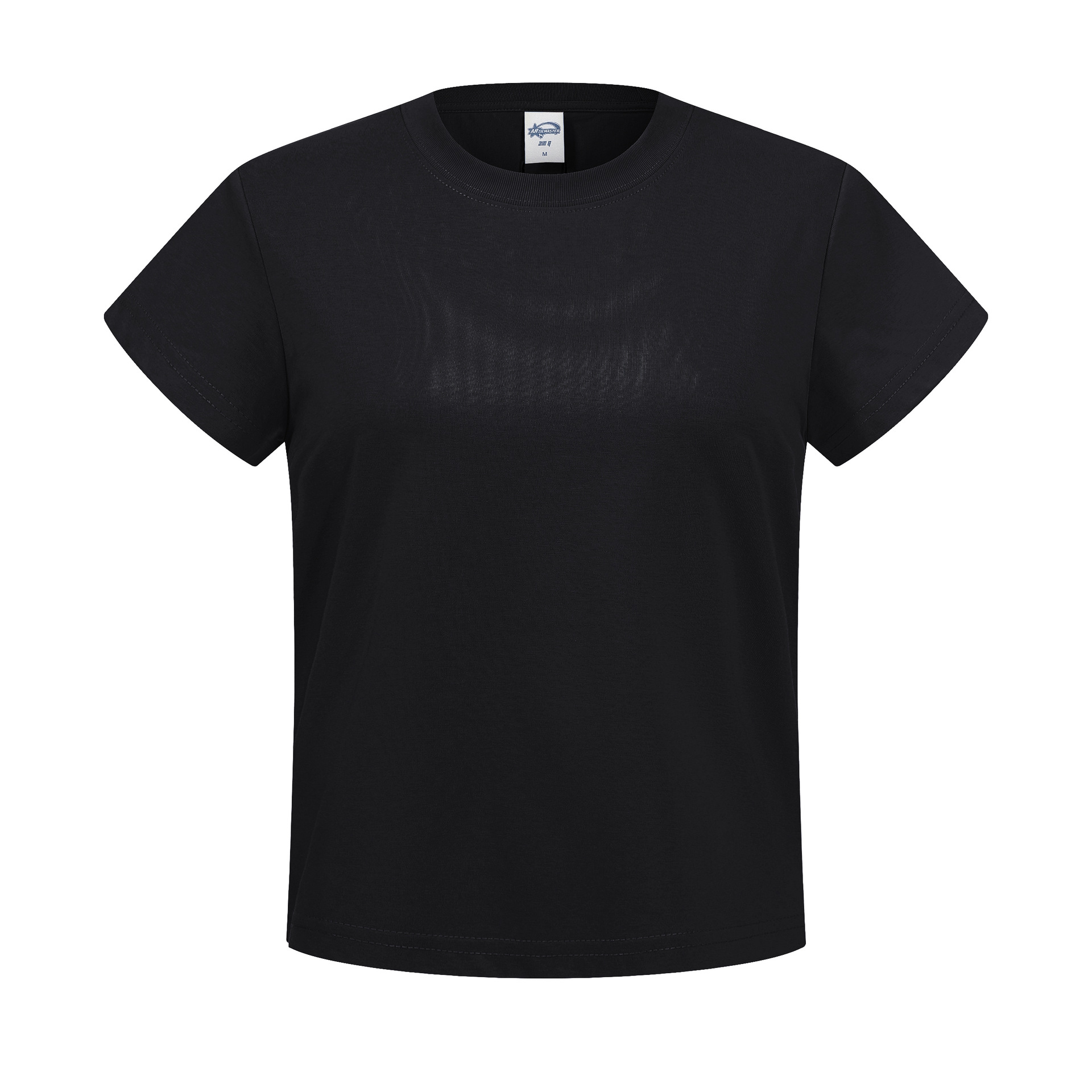 2026 nuevo transfronterizo 210g clásico de cuello redondo camiseta de color sólido camiseta de moda de verano camiseta de mujer de manga corta image 7
