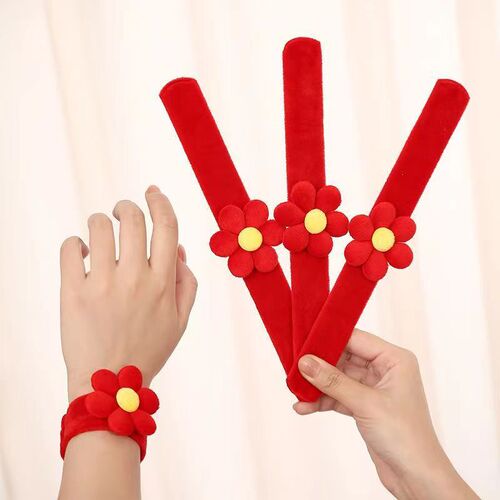 Kindergarten little red flower ring wedding celebration bracelet hairpin brooch Spider-Man Superman Captain America bracelet