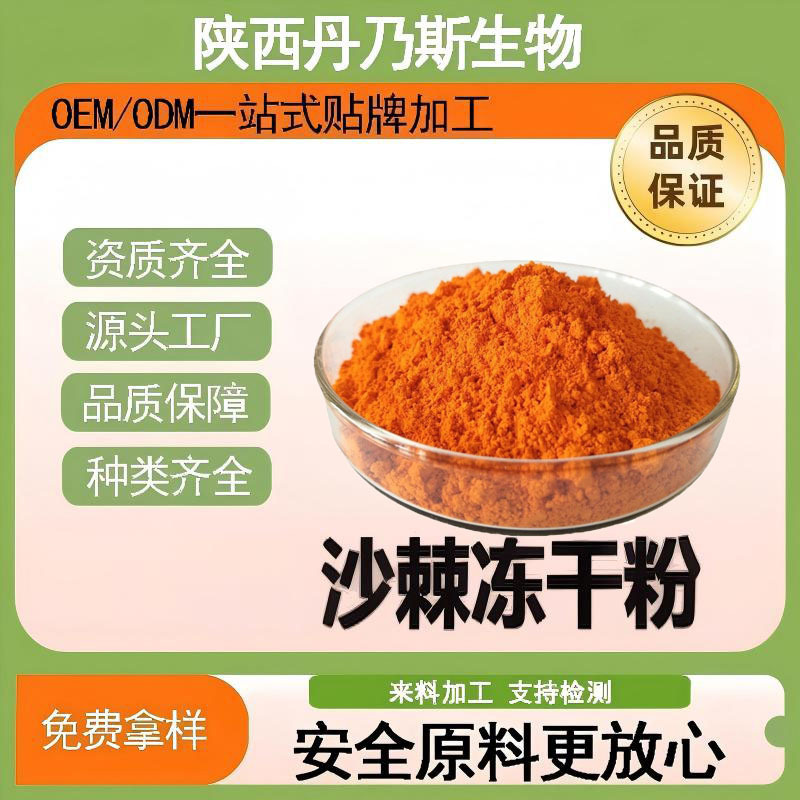 沙棘冻干粉99%沙棘全果粉沙棘冷冻干燥打粉沙棘粉丹乃斯现货