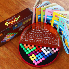 Wisdom Pyramid Science and Education Puzzle Teaching Aids Intellectual Magic Bead Game Chess Early Education 478 Questions Children's Interactive Toy