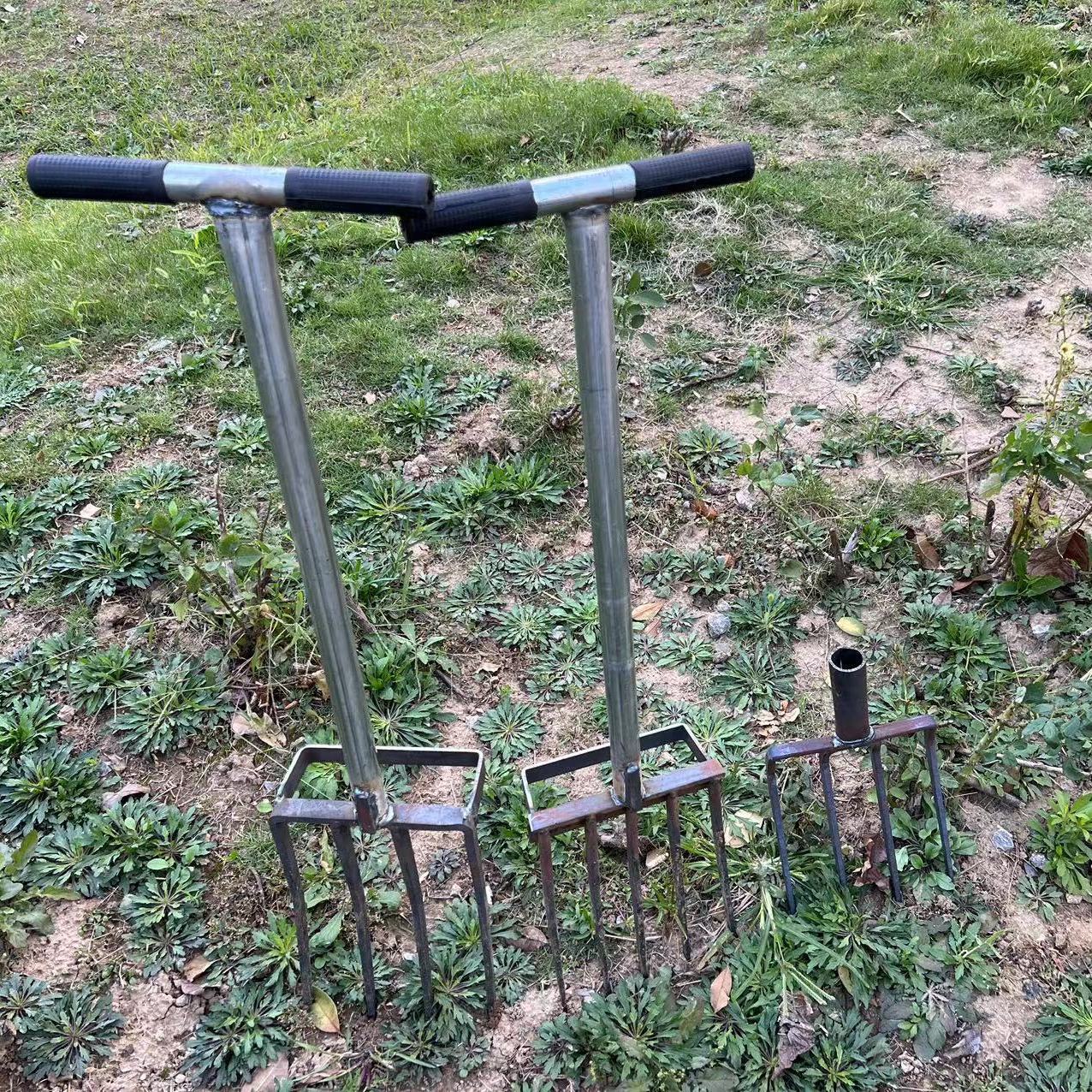 钢叉翻地神器松土叉子挖蒜挖姜工具四齿五齿锰钢一体开荒挖大葱叉