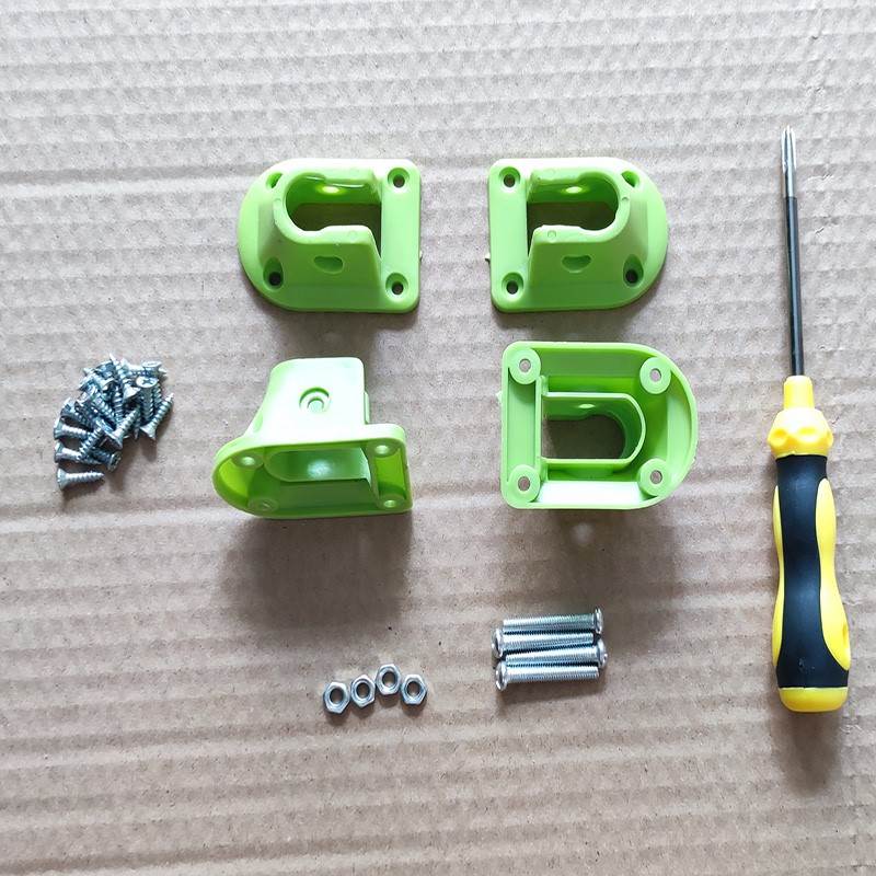 Green thickened (with screwdriver) pack of four