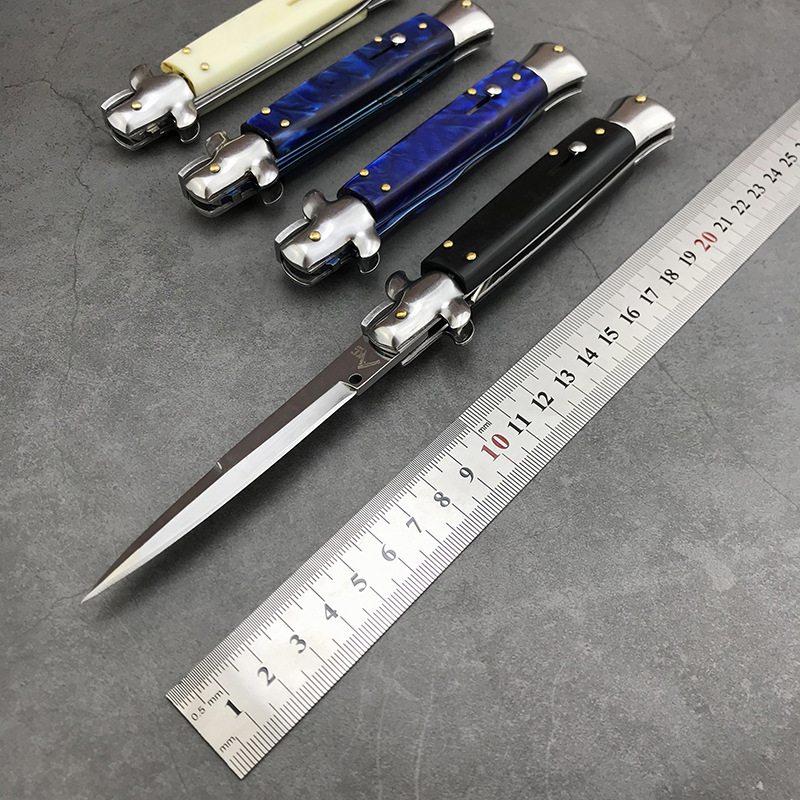 跨境热销意大利AKC户外折叠刀野外徒步高硬度防身工具野营折刀