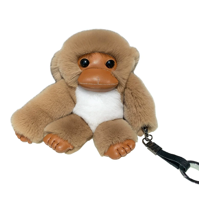 Brand keychain, cute plush doll, bag decoration, monkey