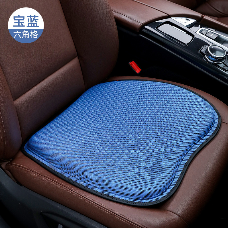 Universal Car Seat Cushion Ice Silk Honeycomb Gel Breathable Office Seat Pad (Cool pad) - royal-blue-gel-jelly-breathable-pad