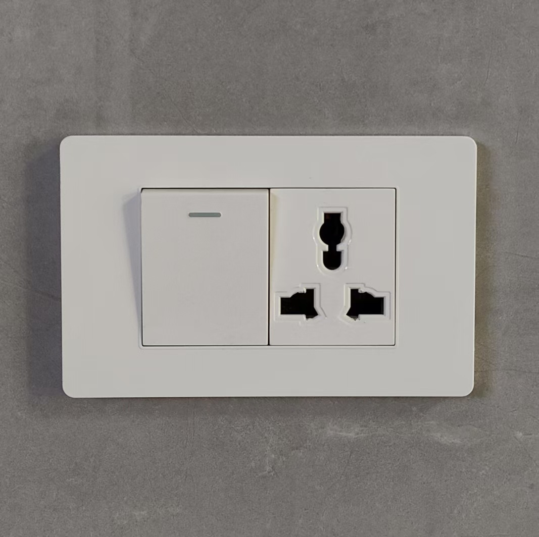 118 enchufe de alimentación del panel de conmutación de comercio exterior interruptor oculto doméstico enchufe de conmutación europeo inglés - Americano - tailandés image 18