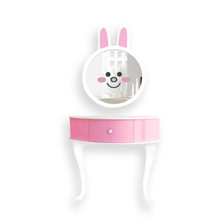 Manufacturer Supply Hair Salon Barber Shop Baby Mirror Table Children's Card Head Pattern Mirror Hairdressing Mirror Table Dressing Table