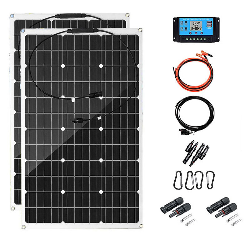 Transfronterizo único 80W18V panel solar fotovoltaico al aire libre techo de barco generación de energía fuera de la red
