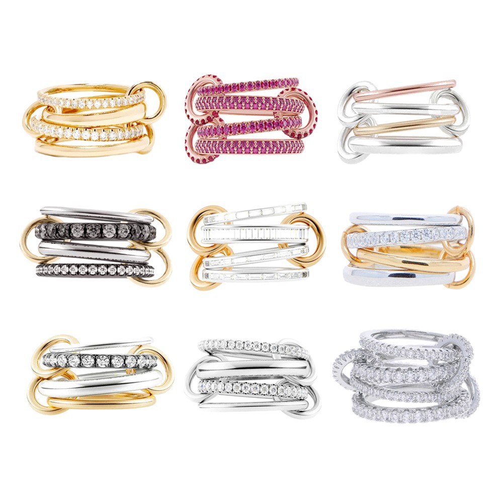 Damen-Zirkon-Stapelring, diamantbesetzt, modisches Accessoire, beliebt_voghion.com