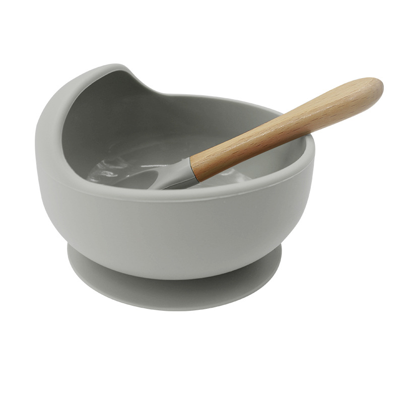 Cuenco de arroz para niños tazón de silicona tazón de Caracol tazón de bebé suplemento alimenticio tazón de alimentación entrenamiento de bebé traje de cuchara de tazón de silicona