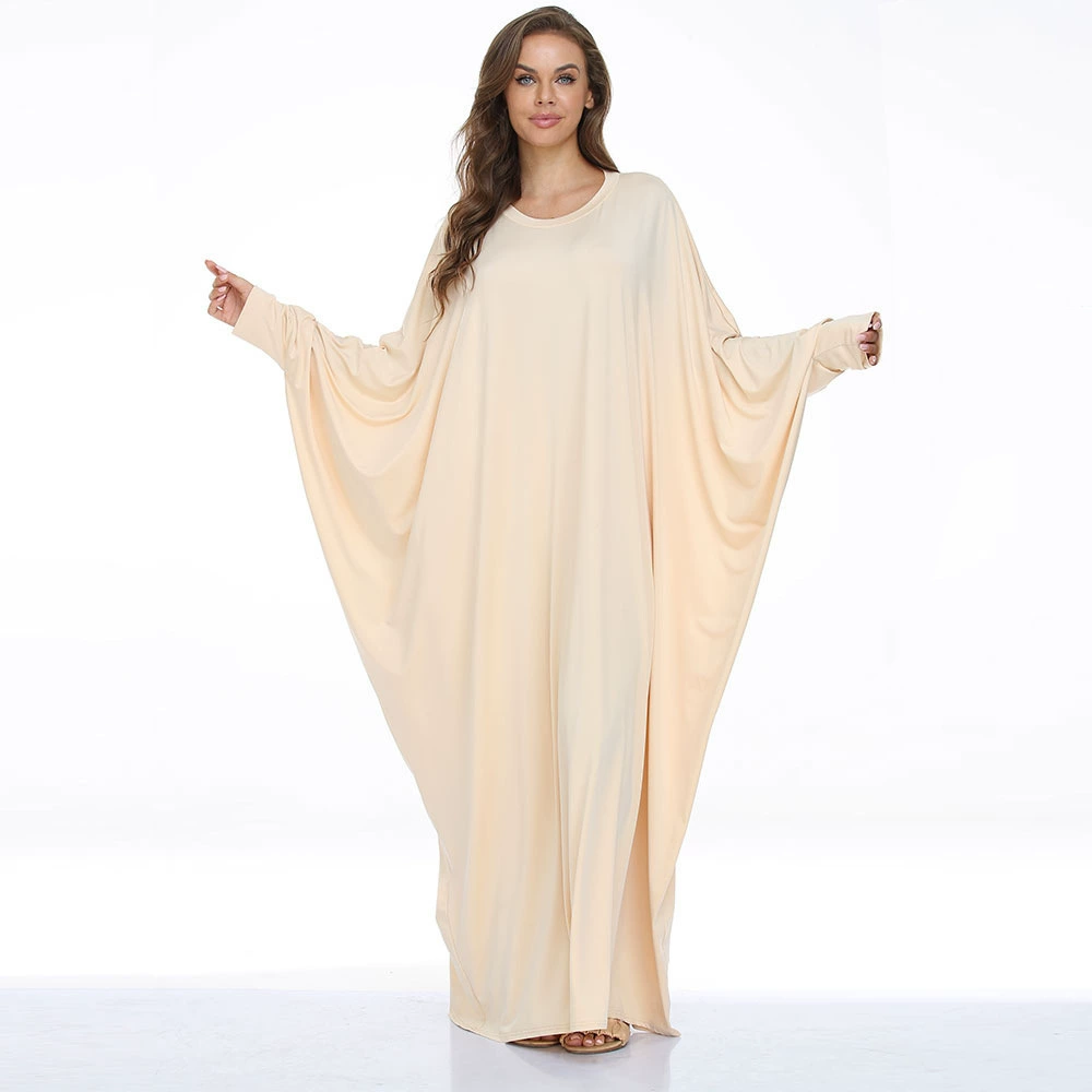 Платье кафтan plus size, единый размер свободного кроя с шарфом, в нескольких цветах