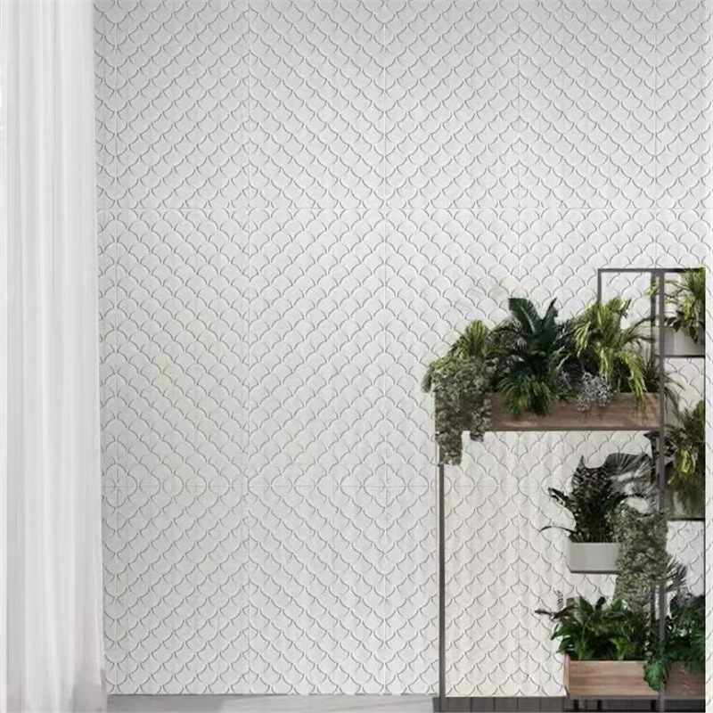 Escala de pescado de pu Teja de pu Teja antigua Casa de té Fondo de TV Pared de fondo Piedra cultural ligera Escala de dragón Placa Escala de pescado