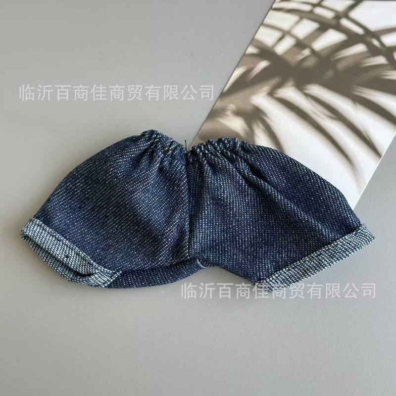 网红款背带裤牛仔裤子棉花娃娃替换衣服掌门狗泰迪熊挂件玩偶配饰|undefined
