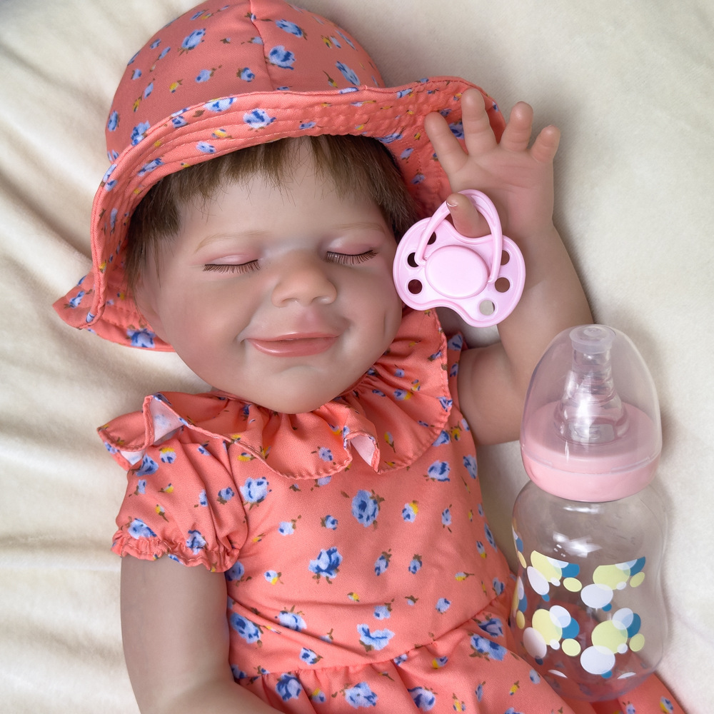 Muñeca caja de regalo para dormir muñeca cruda para dormir muñeca cruzada de princesa pesada juguetes para niños muñecas para cambiar de ropa de niña tela