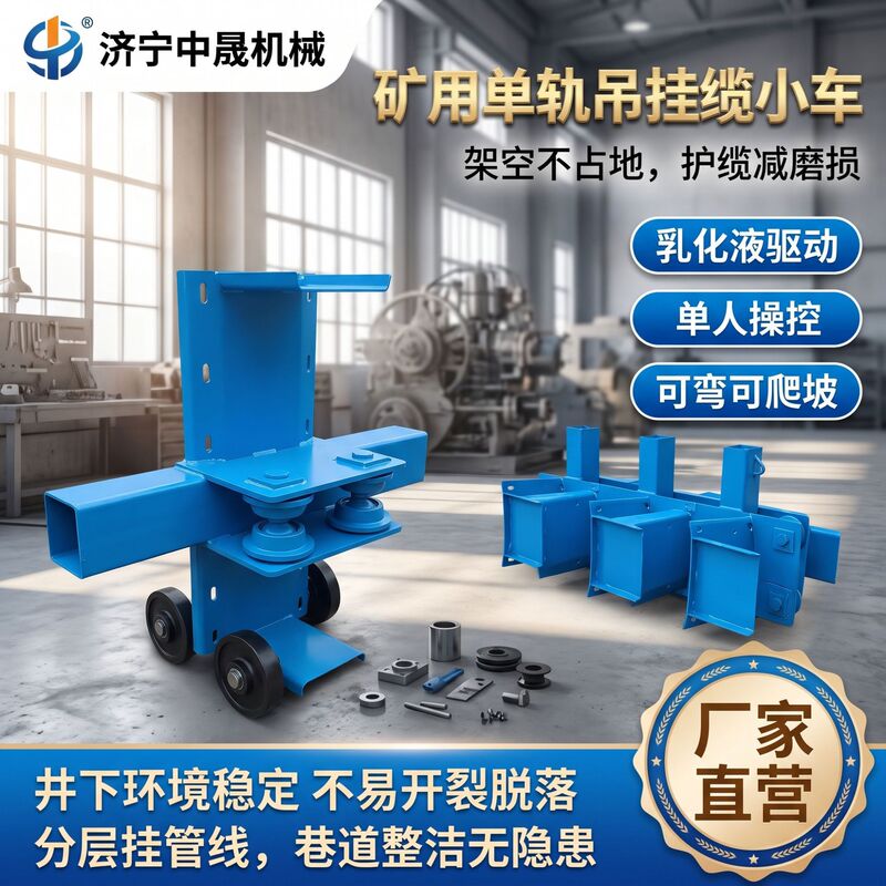 Mining Monorail Hanging Cable Trolley Cable Pulley with Tdy Series Hydraulic Cable Monorail Hoist