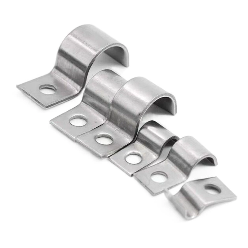 Заводская Прямая поставка 304 из нержавеющей стали утолщенный зажим для трубы Двусторонняя односторонняя верховая лошадь карта U-образный зажим для трубы фиксирующий Зажим для воды