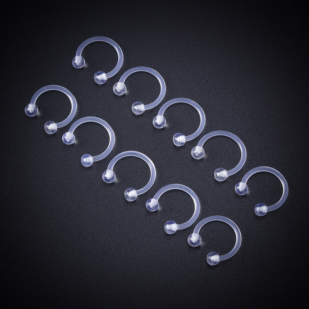 Simple Style Solid Color Arylic Nose Ring 1 Set