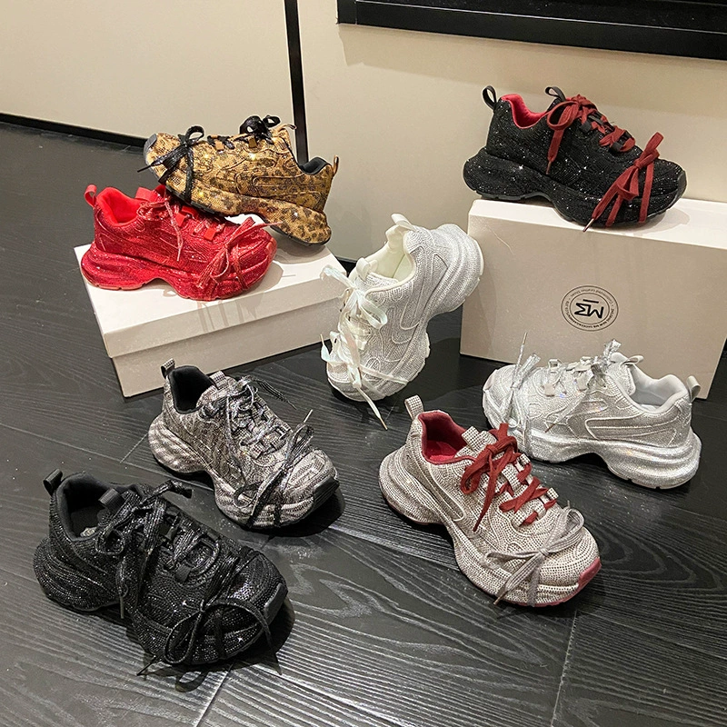 Rins Tide Brand Star Stars Daddy обувь для девочек 2024 новые модные иностранные повседневные кроссовки с толстой подошвой