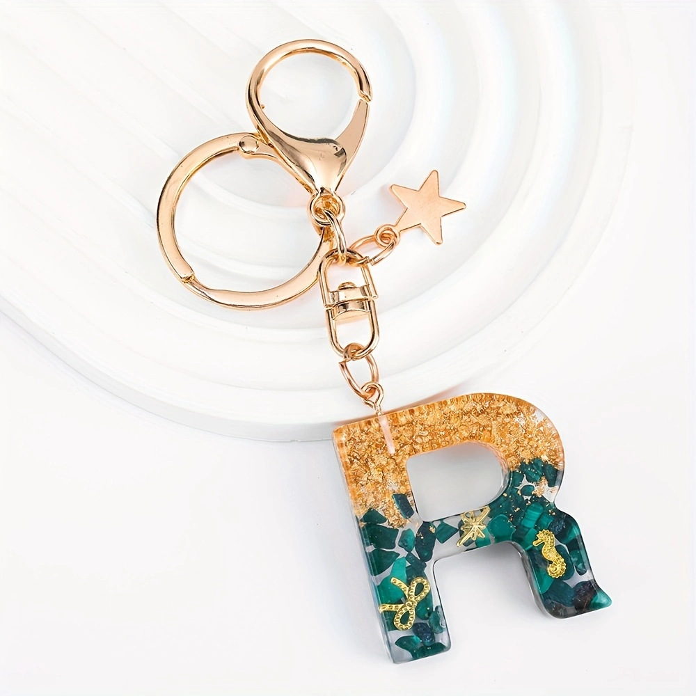 30g Weight Lobster Trigger Clasp Closure Clasp Closure Type Keychain Classification Daily Occasion Resin Material Letter, Star Pattern Women's Gender Marine Style, Sweet Style Marine Style Sweet Letter Star Resin Women's Lobster Trigger Clasp Closure Keychain 8