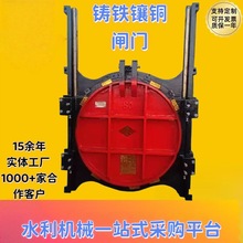 铸铁闸门水库河渠道启闭机闸门钢制闸门机闸铸铁镶铜电动闸门闸阀