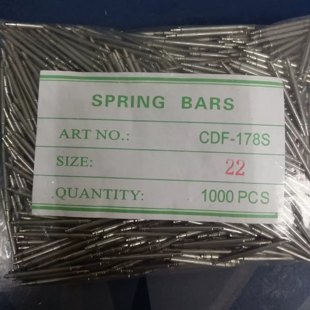 半钢双托生耳 手表配件1.78表针 表带表壳生耳针直径1.8弹簧表耳